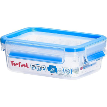 Tefal K3021112 Masterseal Fresh Box, Plastic Food Storage Container, Keeps Food Fresher For Longer And 100 Percent Leakproof, 0.55 Litre