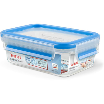 Tefal K3021112 Masterseal Fresh Box, Plastic Food Storage Container, Keeps Food Fresher For Longer And 100 Percent Leakproof, 0.55 Litre