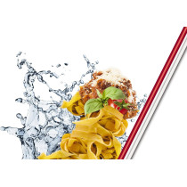 Tefal Master Seal Micro Rectangle Food Storage, Red/Clear, 0.55 Litre