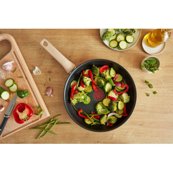 Tefal Eco Respect Frying Pan Non Stick, 32CM, Aluminum