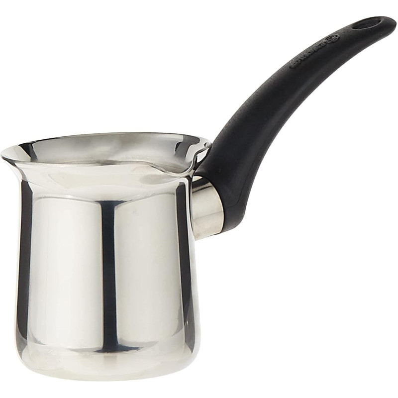 Korkmaz Orbit Stainless Steel Turkish Coffee Pot, 3 Cup, Silver
