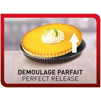 Tefal Baking Moldperfectbake 24 CM Fluted Tart Mold, Aluminum Non-Stick