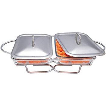 Chef Inox Food Warmer, Silver/Clearglass