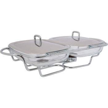 Chef Inox Food Warmer, Silver/Clearglass