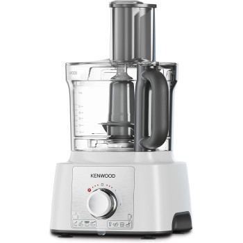 Kenwood Food Processor 1000W Multi-Functional With 3L Bowl, 2 Stainless Steel Disks, Blender, Grinder Mill, Whisk, Dough Maker, White