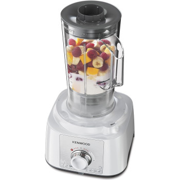 Kenwood Food Processor 1000W Multi-Functional With 3L Bowl, 2 Stainless Steel Disks, Blender, Grinder Mill, Whisk, Dough Maker, White