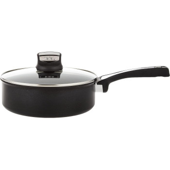 Tefal Expertise 24CM Saute Pan With Lid, Black, Aluminium
