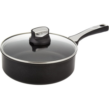 Tefal Expertise 24CM Saute Pan With Lid, Black, Aluminium
