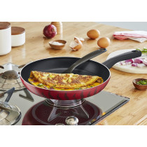 Tefal Frying Pan, G6 Tempo Flame 20 CM Frypan, Non-Stick With Thermo Spot, Red, Aluminium
