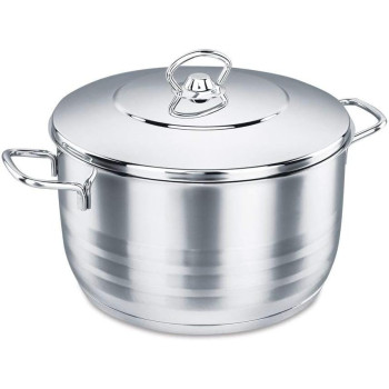 Korkmaz Astra Stainless Steel Casserole, 20X12CM, Stainless Steel