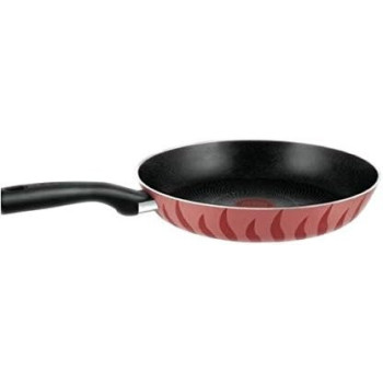 Tefal Aluminum New Tempo Frying Pan 26 CM, Red