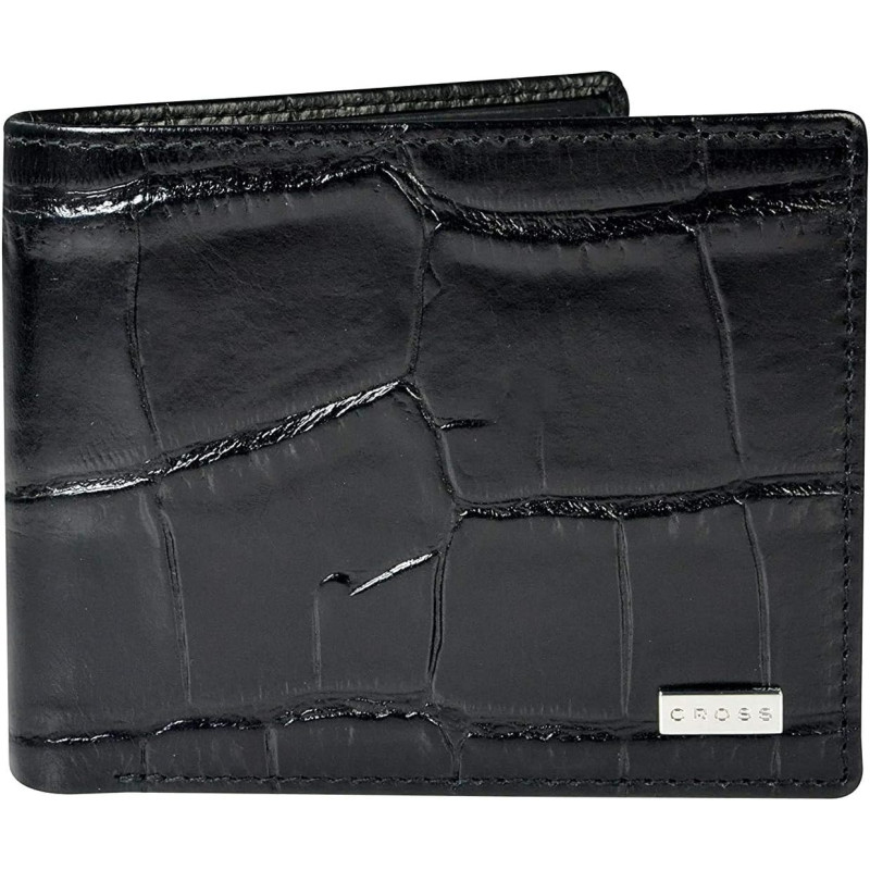 Cross Coco Signature Bi-Fold Coin Wallet, Black