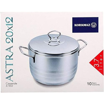 Korkmaz Astra Casserole 3.7L, 20X12CM, Silver