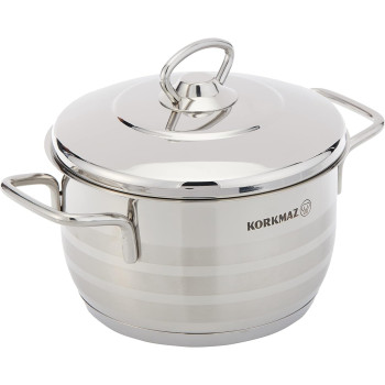 Korkmaz Astra Stainless Steel Casserole 16X10 CM/2.0 L