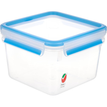 Tefal Masterseal Fresh Plastic Food Storage Box, Plastic, Blue, 1.75L