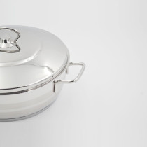 Korkmaz Astra Stainless Steel Low Casserole 26X10 CM/5.3 L