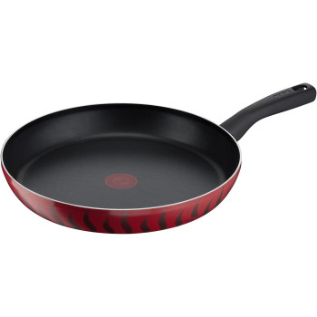 Tefal G6 Tempo Flame 32 CM Non Stick Frypan With Thermo Spot, Red, Aluminium
