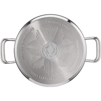 Tefal Intuition Stainless Steel 6 Piece Pots And Pans Cooking Set