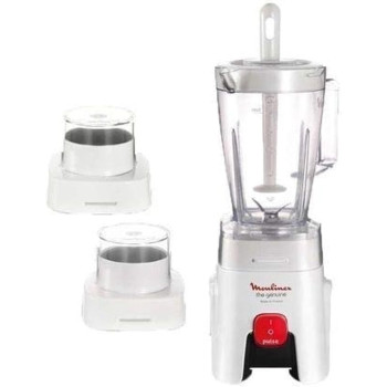 Moulinex 400W 1.25L Blender Jar With Mix Stick, Coffee Grinder and Grater