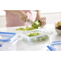 Tefal 0.85 Litre Square Master Seal Fresh Food Storage, Clear/Blue