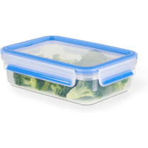 Tefal K3021812 Airtight Container, Rectangular, 0.8 L, Blue, Transparent