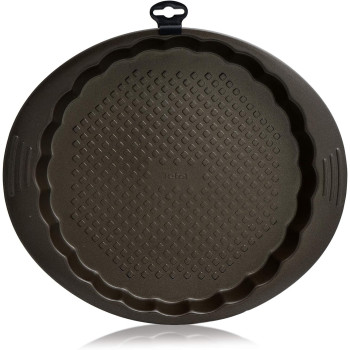 Tefal Easy Grip Tart Tin, 27 CM, Black