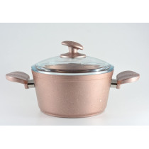 Homemaker Granitec 7 Pcs Cookware Set, Rosegold
