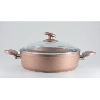 Homemaker Granitec 7 Pcs Cookware Set, Rosegold