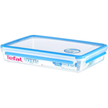 Tefal K3022412 Masterseal Fresh Box, Plastic Food Storage Container, Keeps Fresher For Longer And 100 Percent Leakproof, 2.6 Litre