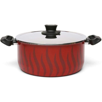 Tefal Tempo Dutch Oven Casserole With Lid, Red/Black, 30 Centimeter