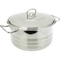 Korkmaz Astra Optimum Stainless Steel 6Pc Cookware Set, Silver