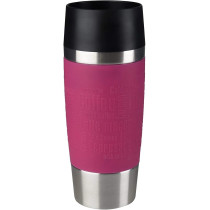 Tefal 0.36 Litre Travel Mug, Pink, Steel/Plastic, K3087114