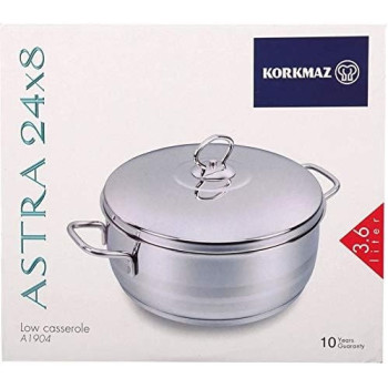 Korkmaz Astra Low Casserole 3.6L, 24X8CM C-MX-A1904
