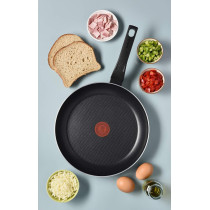 Tefal Frying Pan G6 Easy Cook N Clean 26 CM Frypan Non Stick, Black, Aluminium