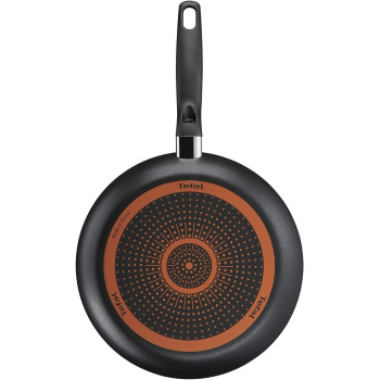 Tefal Frying Pan G6 Super Cook 26 CM Frypan Non Stick With Thermo Signal, Black, Aluminium