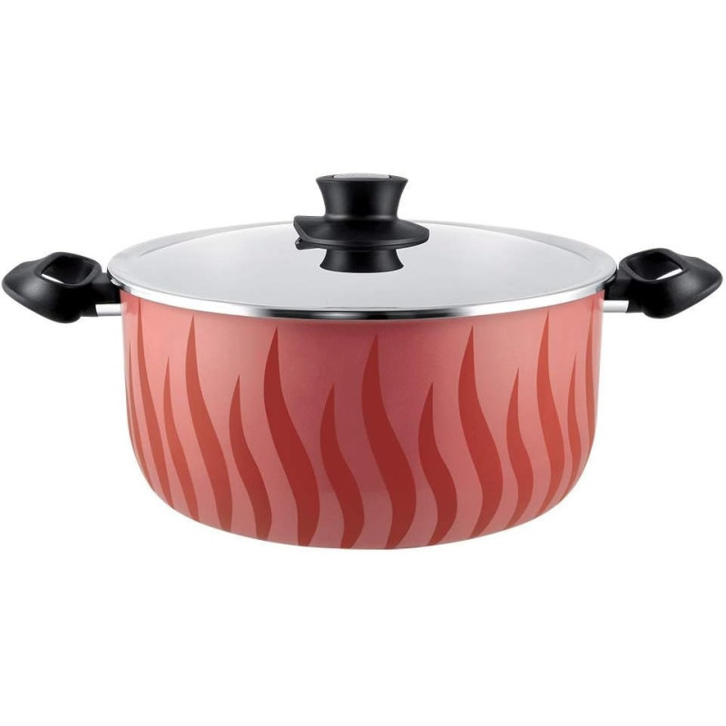 Tefal Aluminum Tempo 30 CM Dutch Oven, Red, C0455462