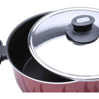 Tefal New Tempo Casserole With Lid, Red, 26 Centimeter