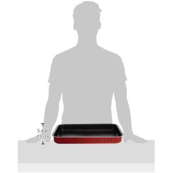 Tefal Les Specialists Roaster Rect, 45X31 CM, Red, Aluminium, J1325082