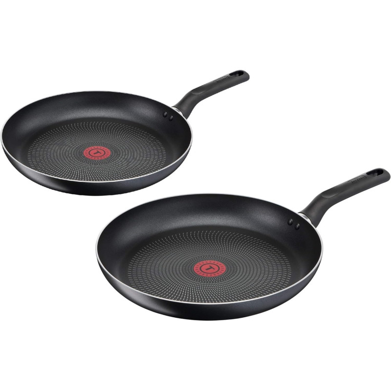 Tefal Super Cook Frypan, Black, 30 CM And 26 CM, B1430784P2