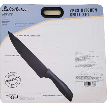 La Collection 7Pcs Kitchen Knife Set, Stainless Steel, Blade