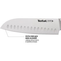 Tefal Ice Force 18 CM Santoku Knife, Black, Stainless Steel, K2320614