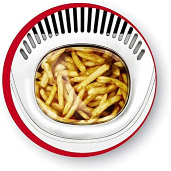 Moulinex Deep Fryer Mega, Large Capacity Opening System Adjustable Thermostat Viewing Window, Grey