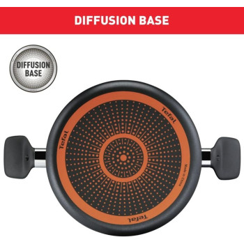 Tefal G6 Super Cook 30 CM Stewpot With Lid Nonstick, Black, Aluminium