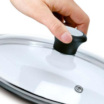 Tefal Compatible Glass Lid, Stainless Steel, Silver