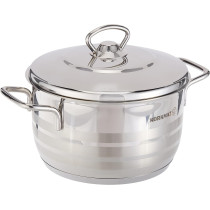 Korkmaz Astra Stainless Steel Casserole 18X10 CM/2.5 L, Silver