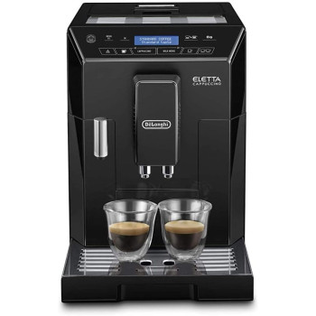 De Longhi Eletta Fully Automatic Coffee Machine With Milk Coffee Grinder, Black