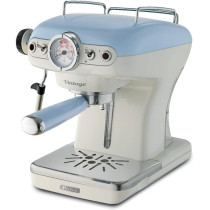 Ariete Vintage Espresso Coffee Machine With Manometer And Milk Frother, Auto Shut-Off, Cappuccino Maker, Green