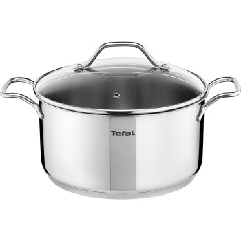 Tefal Intuition Stainless Steel 24 CM Casserole With Lid, 4.9 Litre, Silver Colour, A7024615