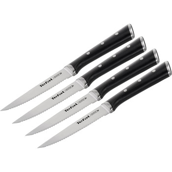 Tefal Ice Force Stainless Steel Steak Knives 11CM Set Of 4, Premium Design
