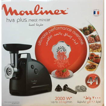 Moulinex HV8 Plus Meat Mincer 2000W, Black